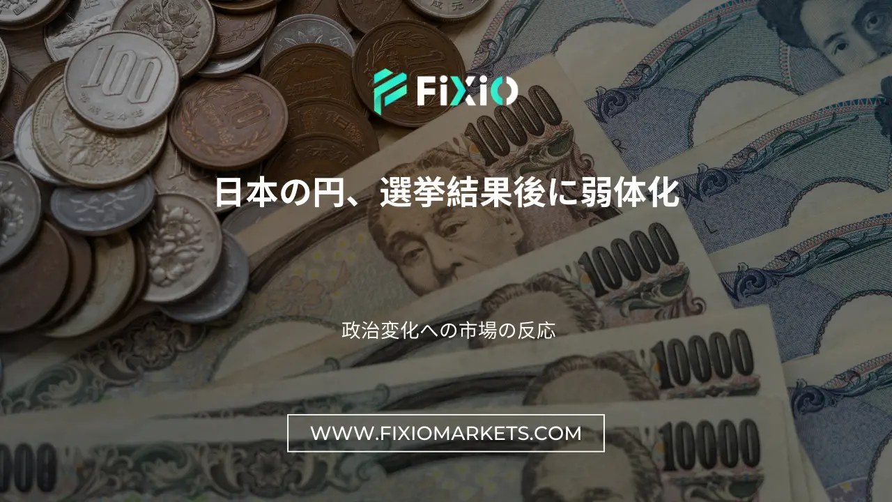 日本の円、選挙結果後に弱体化